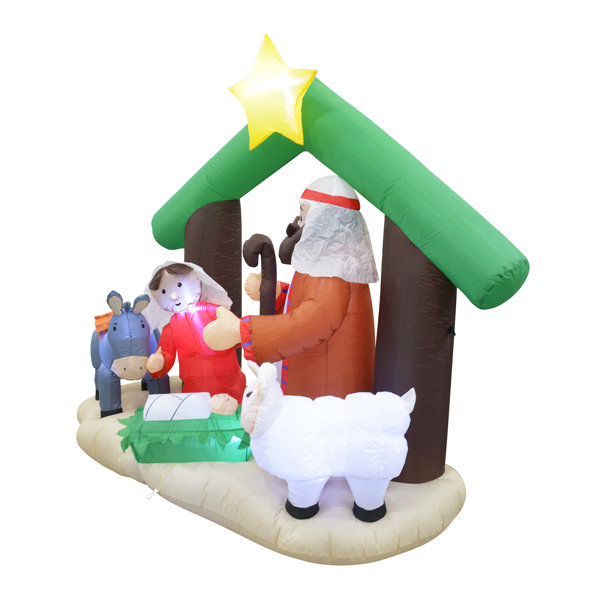 The Holiday Aisle® Nativity Scene Inflatable & Reviews Wayfair